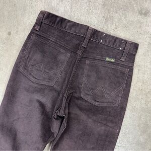 Vintage Deadstock Wrangler chocolate brown corduroy pants